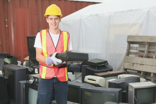Recycling construction materials at a Hanwell waste clearance facility